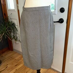 St Michael Plaid Midi Skirt